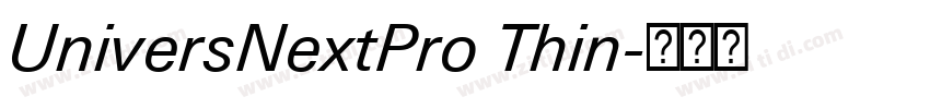 UniversNextPro Thin字体转换